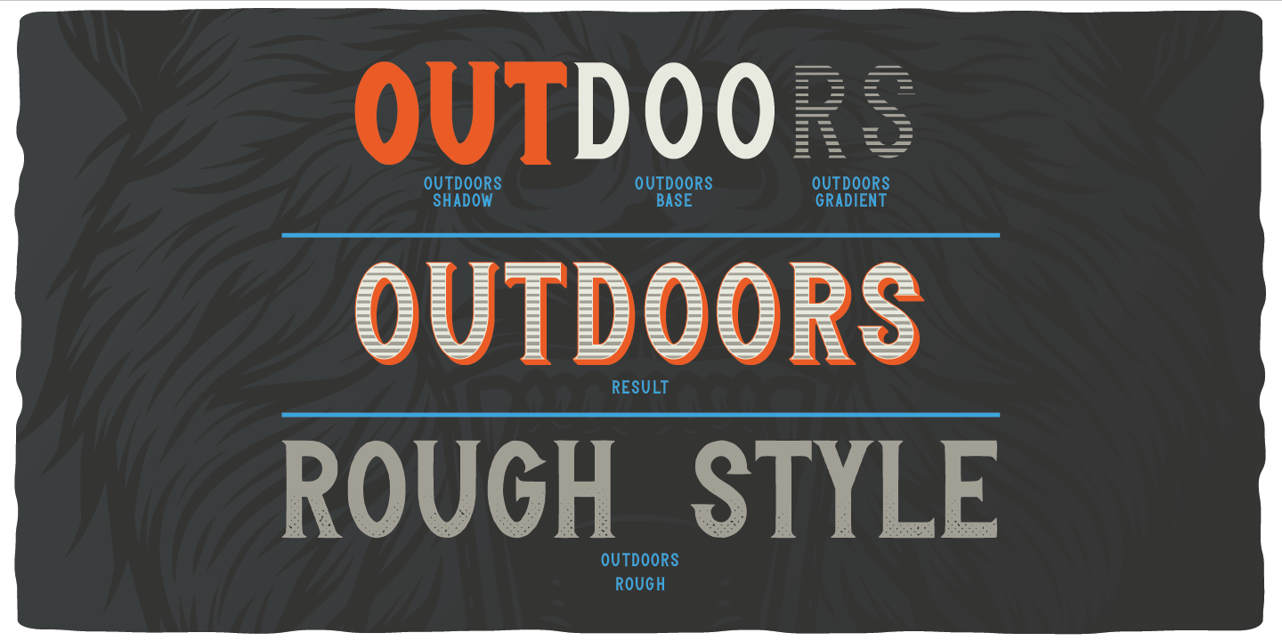 Example font Outdoors #5